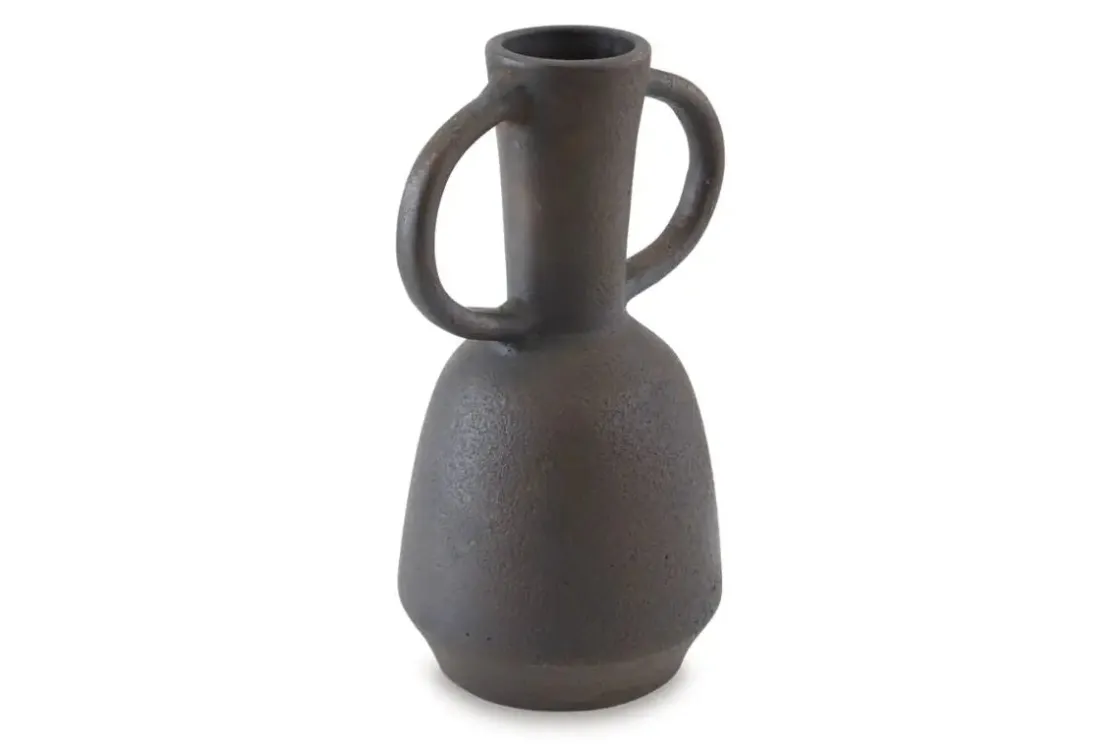 Mor Furniture Aadeen Small Vase In Distressed Brown