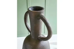 Mor Furniture Aadeen Small Vase In Distressed Brown