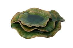 Mor Furniture Abella Ceramic Wall Art In Blue, Set Of 3