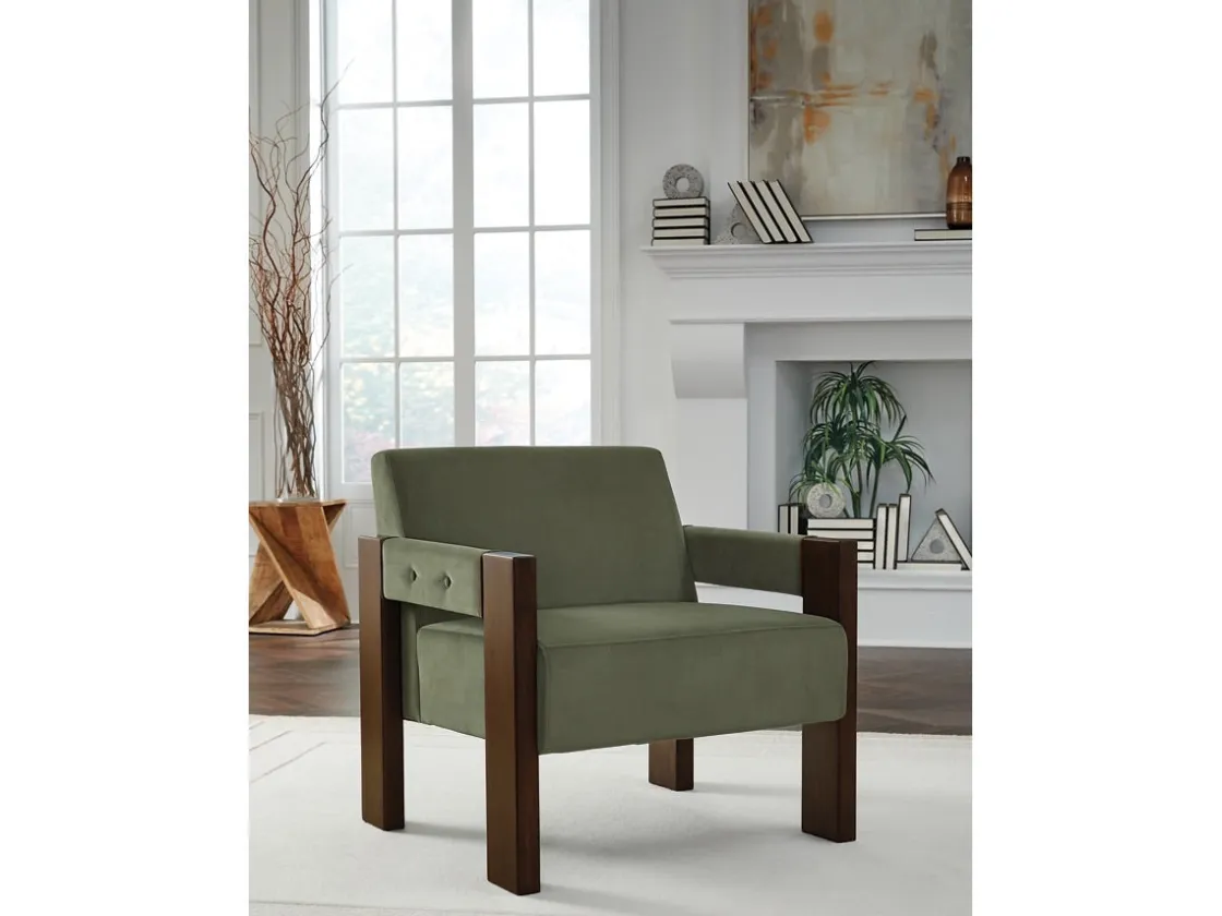 Mor Furniture Adlanlock Accent Chair In Olive