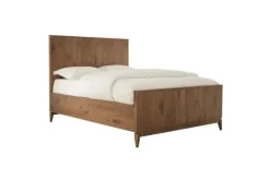 Mor Furniture Adler Panel Bed, Dresser, Mirror & Nightstand In Natural Walnut, Full