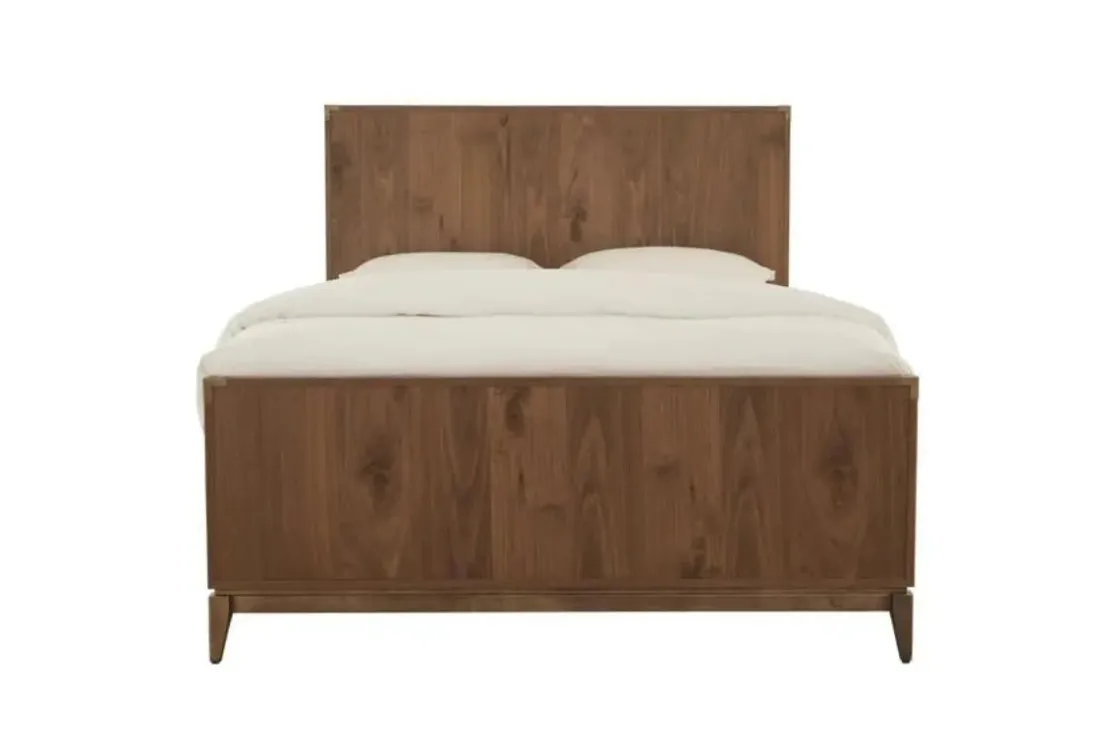 Mor Furniture Adler Panel Bed In Natural Walnut, Full