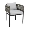 Mor Furniture Alegria Outdoor Side Chair In Light Gray, Set Of 2