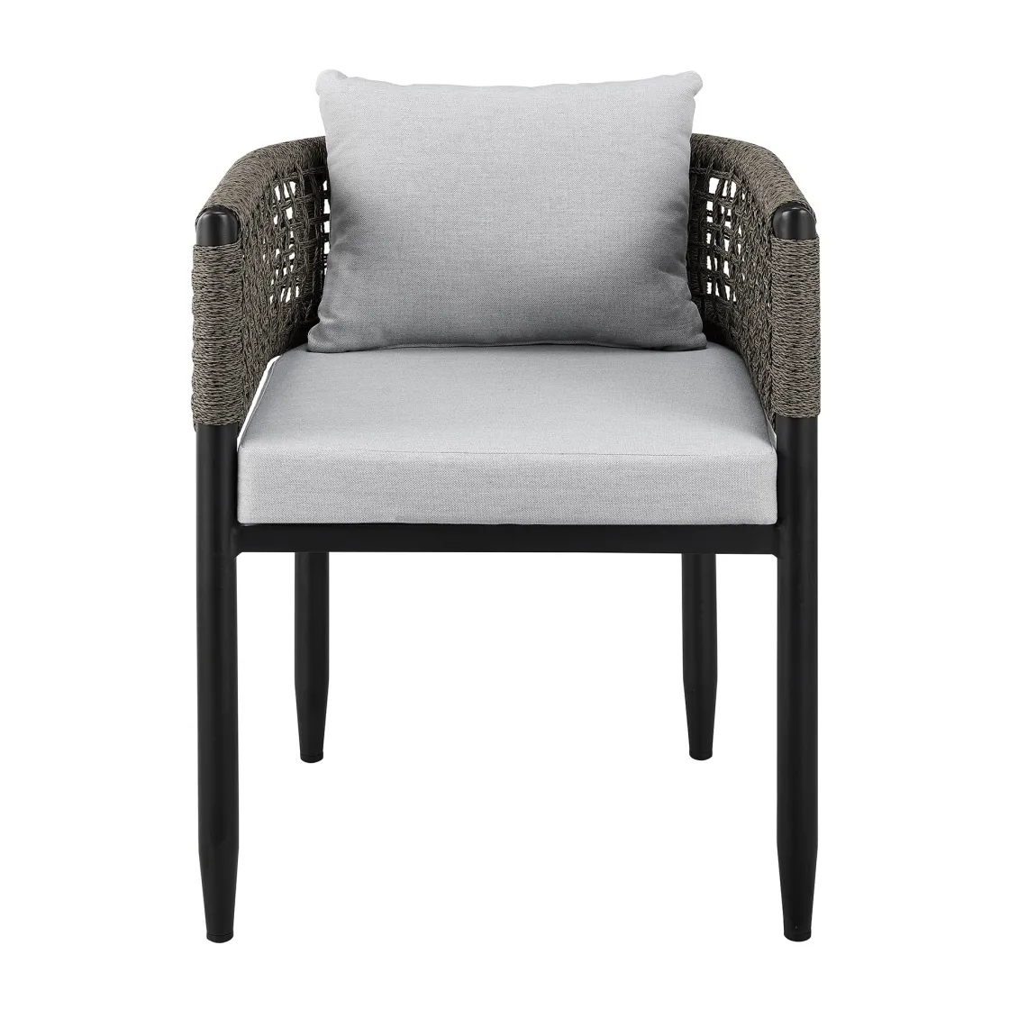 Mor Furniture Alegria Outdoor Side Chair In Light Gray, Set Of 2