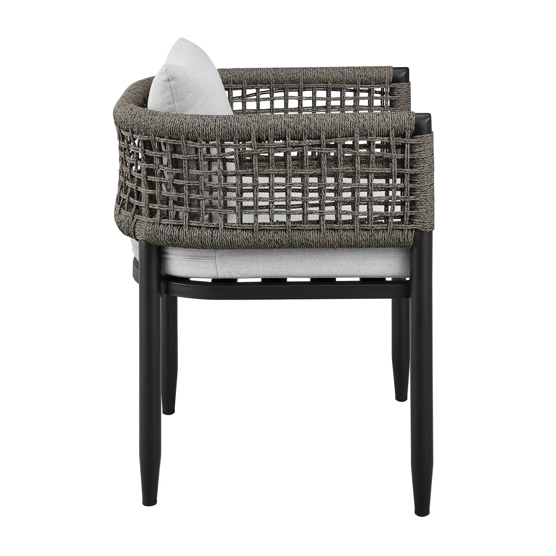 Mor Furniture Alegria Outdoor Side Chair In Light Gray, Set Of 2