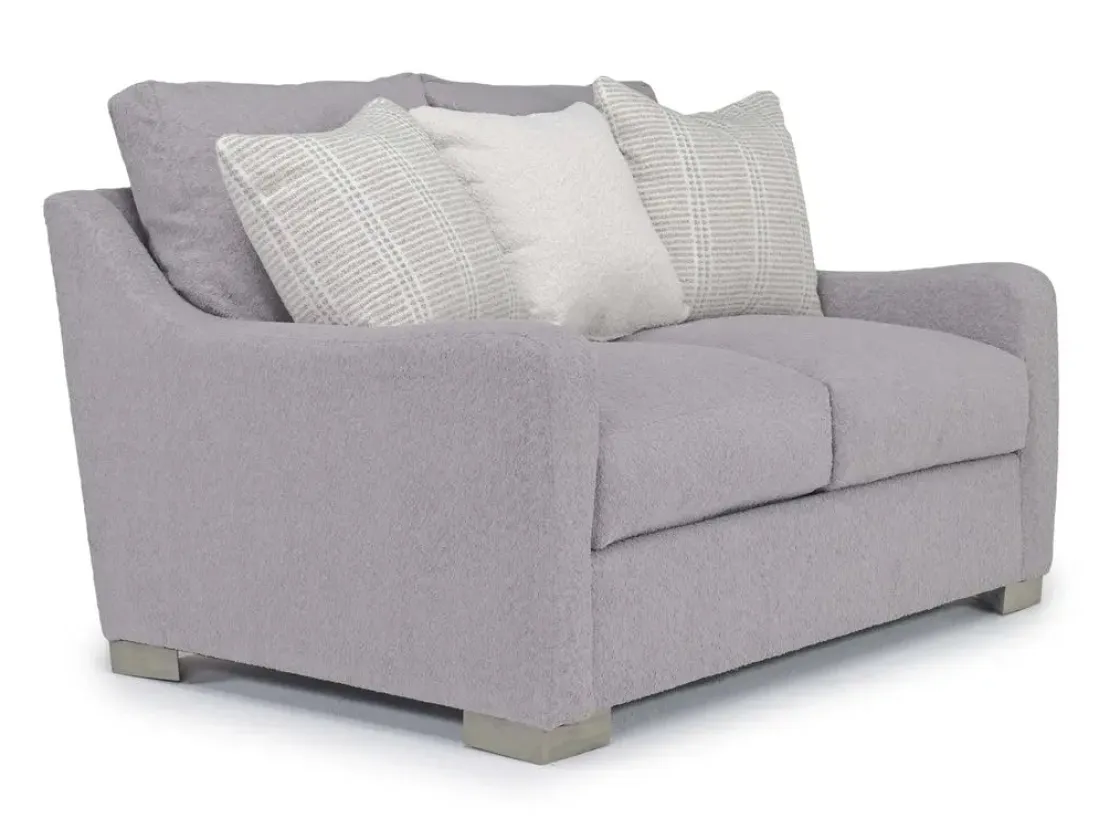Mor Furniture Alice Sofa & Loveseat In Bellevue Platinum