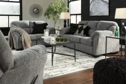 Mor Furniture Allmaxx Loveseat In Pewter