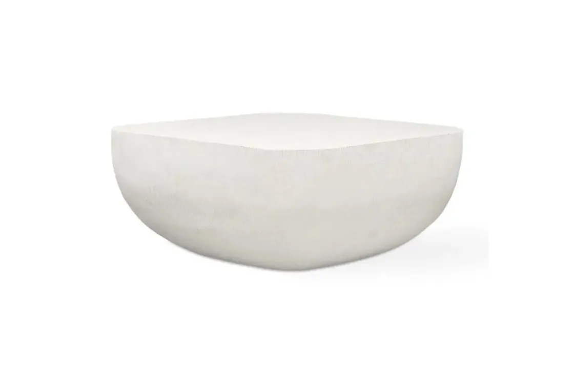 Mor Furniture Alma Outdoor Square Coffee Table In White