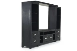 Mor Furniture Altamonte 4 Piece Entertainment Center In Gray, 70 Inch