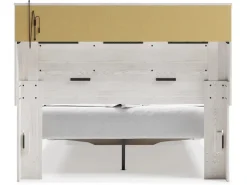 Mor Furniture Altyra Bookcase Bed W/ Storage In Pearl White, Queen
