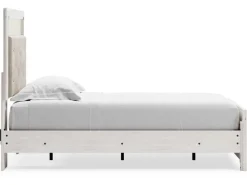 Mor Furniture Altyra Panel Bed In Pearl White, Twin