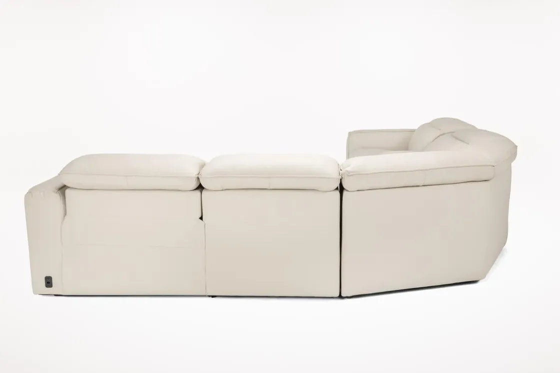 Mor Furniture Amara 6 Piece 2 Power Sectional In Tasmin Granite