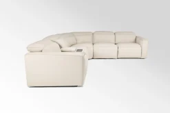 Mor Furniture Amara 6 Piece 2 Power Sectional In Tasmin Granite
