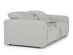 Mor Furniture Amara 2 Power Console Loveseat In Tasmin Granite