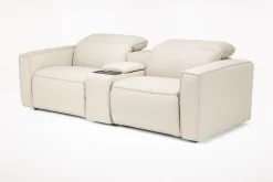 Mor Furniture Amara 2 Power Console Loveseat In Tasmin Granite