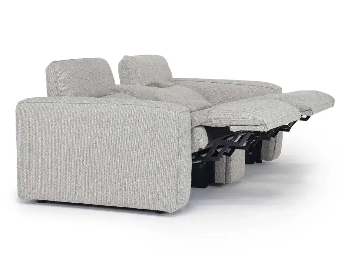 Mor Furniture Amara 2 Power Console Loveseat In Tasmin Granite