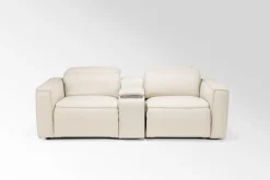 Mor Furniture Amara 2 Power Console Loveseat In Tasmin Granite