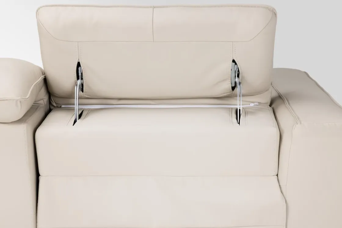 Mor Furniture Amara 2 Power Sofa In Tasmin Granite