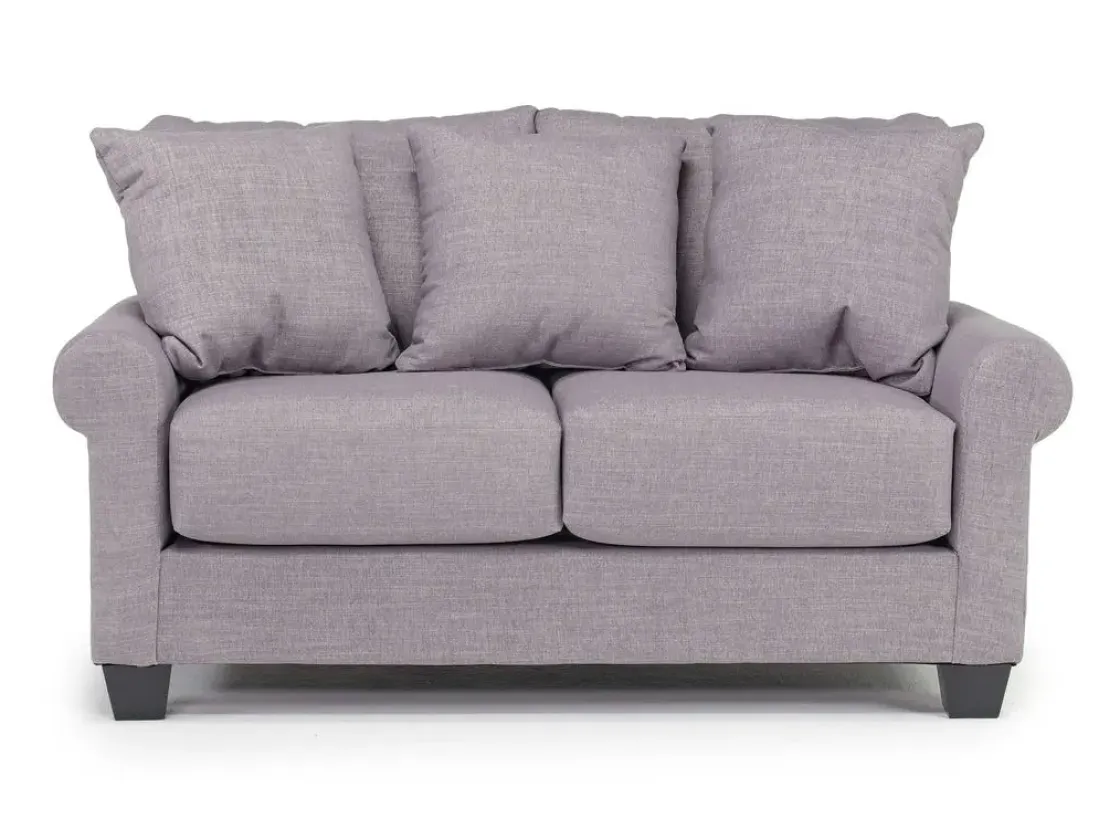 Mor Furniture Amelia Crypton Performance Loveseat In Nomad Snow, Down