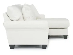 Mor Furniture Amelia Crypton Performance Sofa Chaise In Nomad Snow, Down