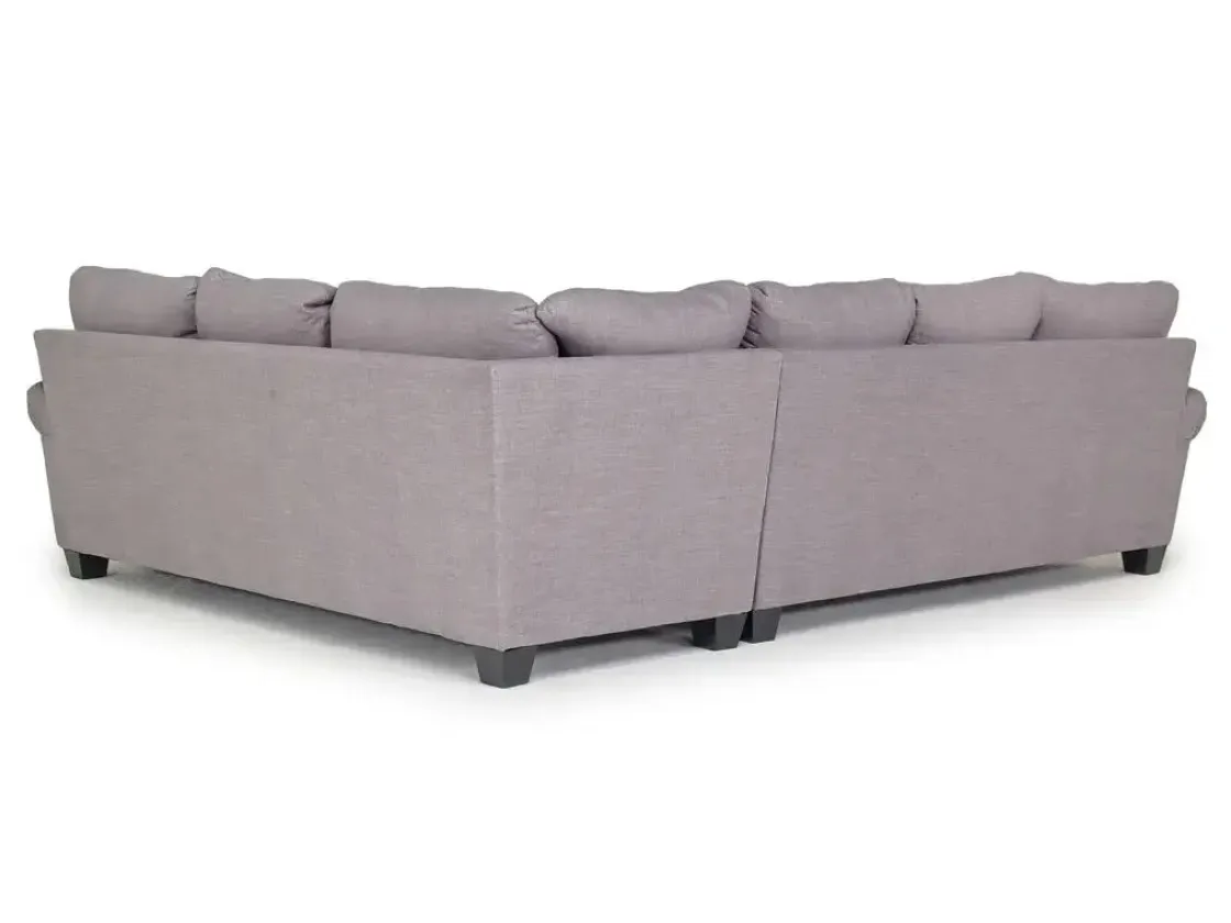 Mor Furniture Amelia Crypton Performance Tux Sofa Sectional In , Left Facing