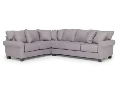 Mor Furniture Amelia Crypton Performance Tux Sofa Sectional In , Left Facing
