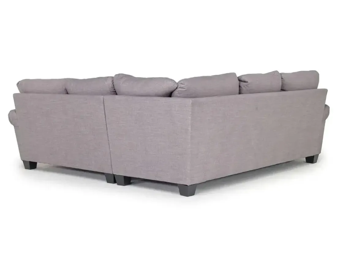 Mor Furniture Amelia Crypton Performance Tux Loveseat Sectional In , Left Facing