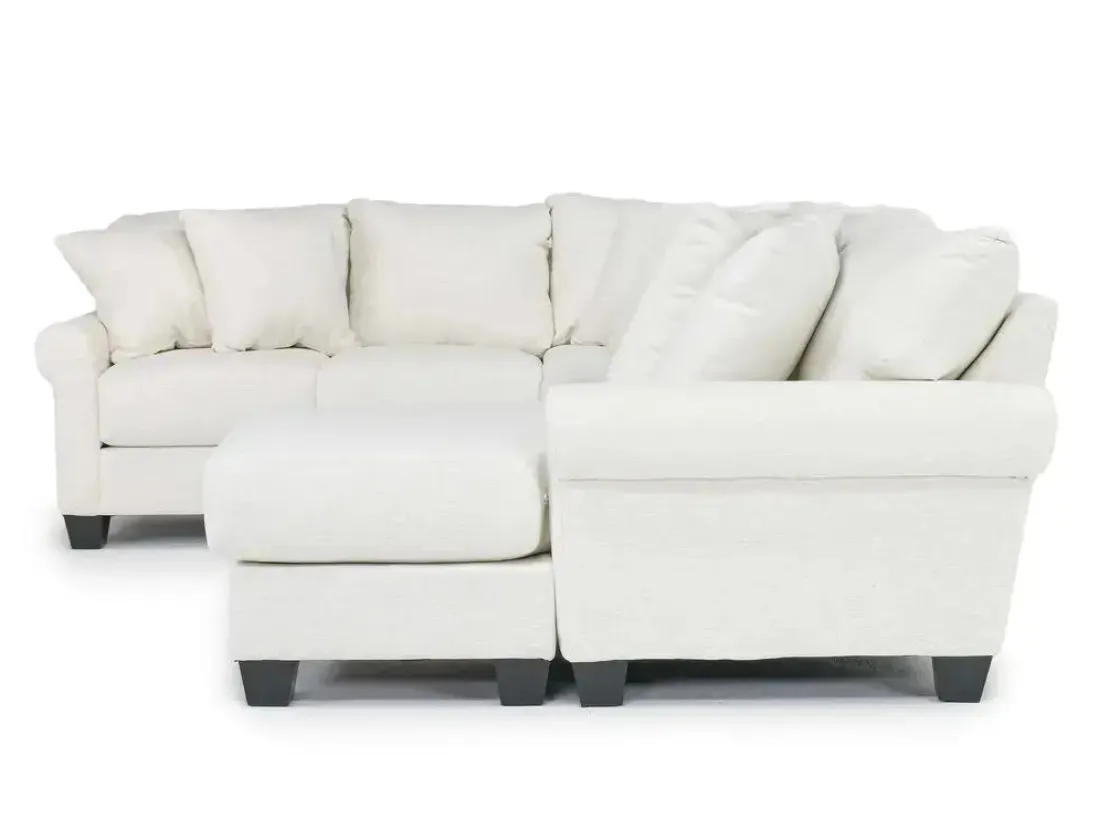 Mor Furniture Amelia Crypton Performance Sofa Chaise Sectional In , Left Facing