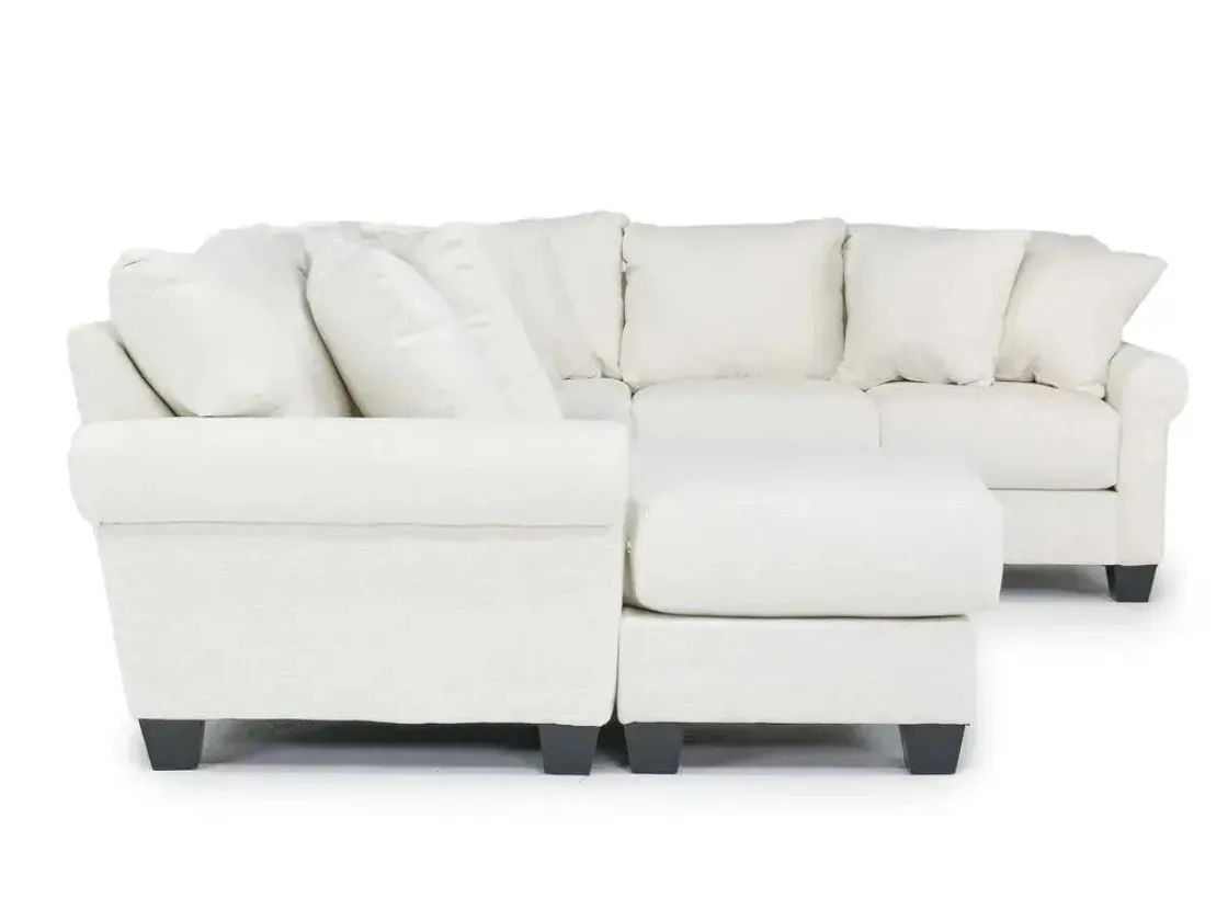 Mor Furniture Amelia Crypton Performance Sofa Chaise Sectional In , Left Facing