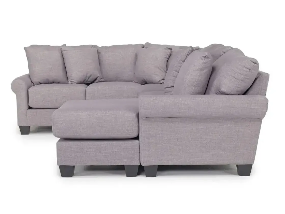 Mor Furniture Amelia Crypton Performance Sofa Chaise Sectional In , Left Facing