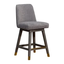 Mor Furniture Amelia Swivel Counter Height Stool In Mocha