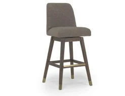 Mor Furniture Amelia Swivel Counter Height Stool In Mocha