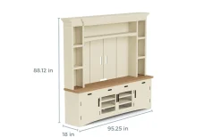 Mor Furniture Americana 4 Piece Entertainment Center In White