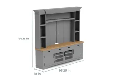Mor Furniture Americana 4 Piece Entertainment Center In White