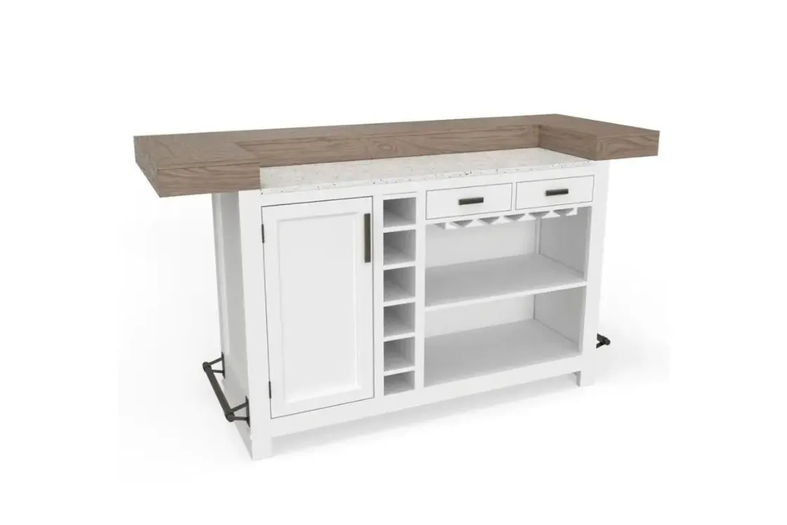 Mor Furniture Americana Bar Height Dining Table & 2 Stools In Cotton