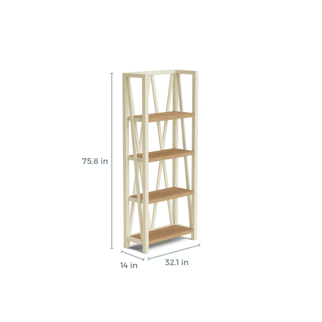 Mor Furniture Americana Bookcase In White