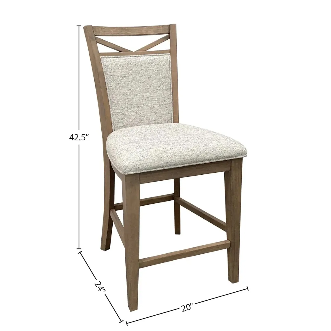 Mor Furniture Americana Counter Height Side Chair In Cotton, Set Of 2