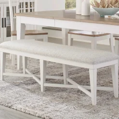 Mor Furniture Americana Dining Bench In Cotton