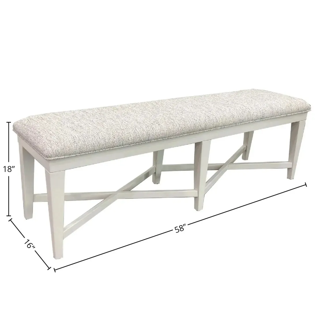Mor Furniture Americana Dining Bench In Cotton