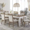 Mor Furniture Americana Dining Table & 6 Upholstered Chairs In Brown/White
