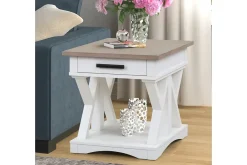 Mor Furniture Americana End Table In Gray