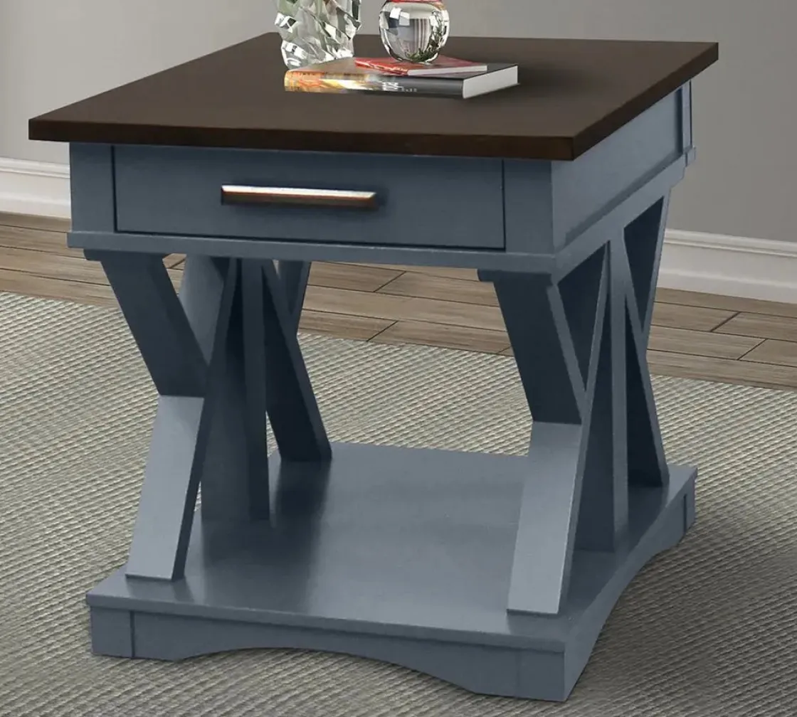 Mor Furniture Americana End Table In Gray
