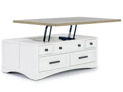 Mor Furniture Americana Lift Top Coffee Table In White