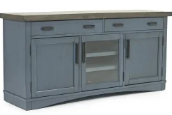 Mor Furniture Americana Media Console In Gray, 63 Inch