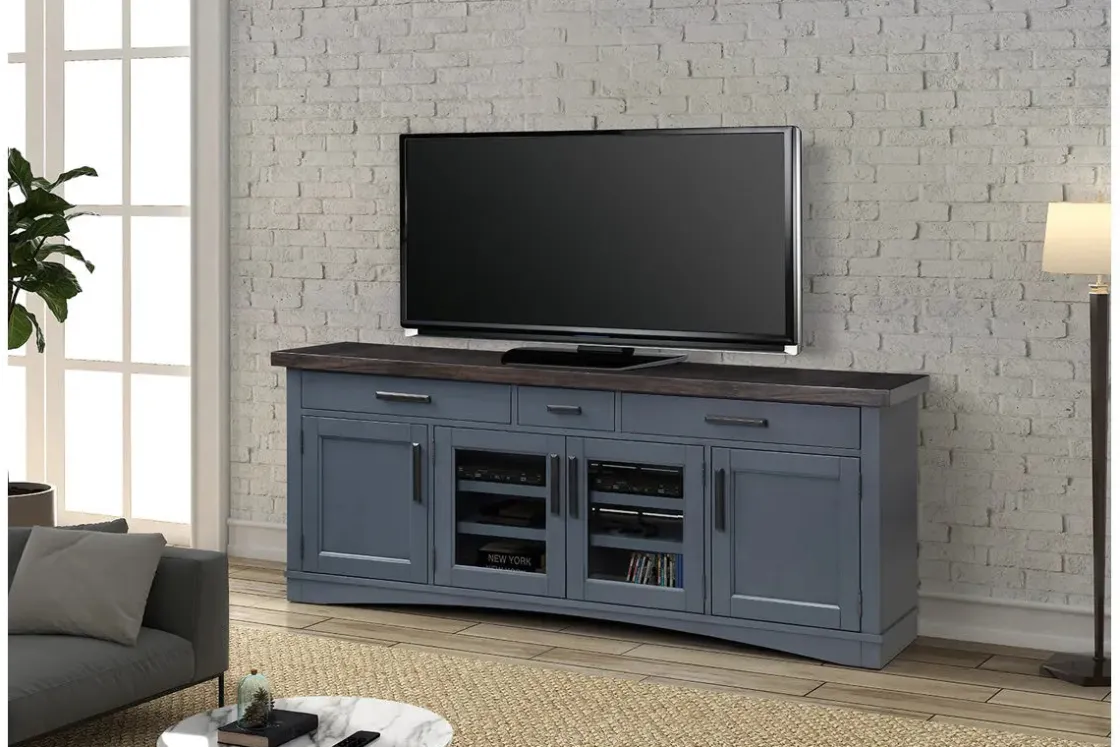 Mor Furniture Americana Media Console In Gray, 63 Inch