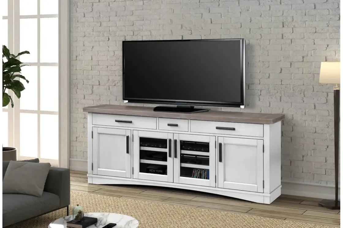 Mor Furniture Americana Media Console In Gray, 63 Inch
