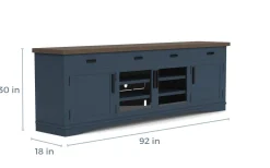 Mor Furniture Americana Media Console In Gray, 63 Inch