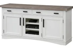 Mor Furniture Americana Media Console In Gray, 63 Inch