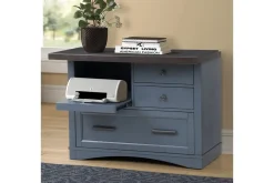 Mor Furniture Americana Power File Cabinet In Gray