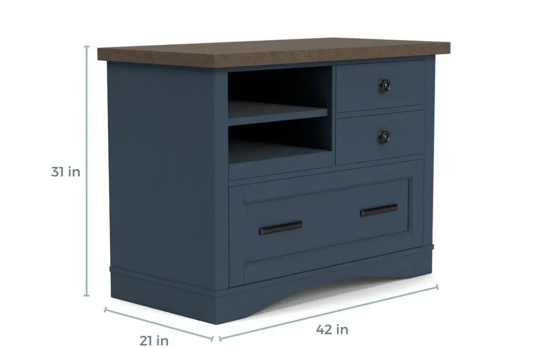 Mor Furniture Americana Power File Cabinet In Gray